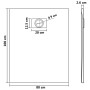 Plato de ducha SMC marrón 100x80 cm de , Platos de ducha - Ref: Foro24-148927, Precio: 161,99 €, Descuento: -5%%