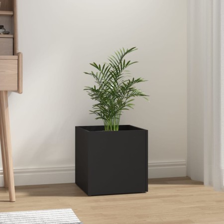 Jardinera de madera contrachapada negra 40x40x40 cm de , Maceteros y jardineras - Ref: Foro24-808793, Precio: 31,88 €, Descue...