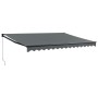 Toldo retráctil aluminio y tela gris antracita 4x3 m de , Toldos - Ref: Foro24-3154463, Precio: 254,57 €, Descuento: %