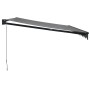 Toldo retráctil aluminio y tela gris antracita 4x3 m de , Toldos - Ref: Foro24-3154463, Precio: 254,57 €, Descuento: %