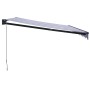 Toldo retráctil aluminio y tela azul y blanco 4,5x3 m de , Toldos - Ref: Foro24-3154449, Precio: 272,93 €, Descuento: %
