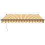 Toldo retráctil aluminio y tela blanco y amarillo 3x2,5 m de , Toldos - Ref: Foro24-3154456, Precio: 186,67 €, Descuento: -5%%