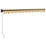 Toldo retráctil aluminio y tela blanco y amarillo 3x2,5 m de , Toldos - Ref: Foro24-3154456, Precio: 186,67 €, Descuento: -5%%
