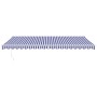 Toldo retráctil automático azul y blanco 5x3 m de , Toldos - Ref: Foro24-3154475, Precio: 454,83 €, Descuento: %