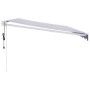 Toldo retráctil automático azul y blanco 5x3 m de , Toldos - Ref: Foro24-3154475, Precio: 454,83 €, Descuento: %