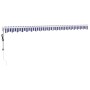 Toldo retráctil automático azul y blanco 5x3 m de , Toldos - Ref: Foro24-3154475, Precio: 454,83 €, Descuento: %