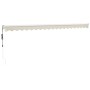 Toldo retráctil automático color crema 5x3 m de , Toldos - Ref: Foro24-3154480, Precio: 486,52 €, Descuento: -5%%
