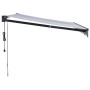 Toldo retráctil automático azul y blanco 3x2,5 m de , Toldos - Ref: Foro24-3154496, Precio: 285,35 €, Descuento: %