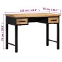 Mesa escritorio madera maciza de mango 110x50x76 cm de , Escritorios - Ref: Foro24-247758, Precio: 306,44 €, Descuento: -5%%