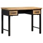 Mesa escritorio madera maciza de mango 110x50x76 cm de , Escritorios - Ref: Foro24-247758, Precio: 306,44 €, Descuento: -5%%