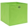 Cajas de almacenaje 10 uds tela no tejida verde 28x28x28 cm de , Cestas para almacenaje - Ref: Foro24-325229, Precio: 42,29 €...