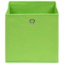 Cajas de almacenaje 10 uds tela no tejida verde 28x28x28 cm de , Cestas para almacenaje - Ref: Foro24-325229, Precio: 42,29 €...