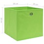 Cajas de almacenaje 10 uds tela no tejida verde 28x28x28 cm de , Cestas para almacenaje - Ref: Foro24-325229, Precio: 42,29 €...