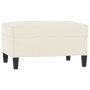 Juego de sofás con cojines 3 piezas terciopelo crema de , Sofás - Ref: Foro24-3201738, Precio: 576,78 €, Descuento: -5%%