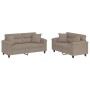 Juego de sofás con cojines 2 piezas tela microfibra gris taupe de , Sofás - Ref: Foro24-3202326, Precio: 538,01 €, Descuento:...