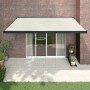 Toldo retráctil aluminio y tela color crema 4x3 m de , Toldos - Ref: Foro24-3154553, Precio: 509,35 €, Descuento: %