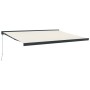 Toldo retráctil aluminio y tela color crema 4x3 m de , Toldos - Ref: Foro24-3154553, Precio: 509,35 €, Descuento: %
