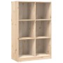 Estantería de madera maciza de pino 70x33x110 cm de , Librerías y estanterías - Ref: Foro24-836141, Precio: 106,36 €, Descuen...