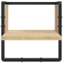 Estantes pared con barras 4 pzas madera ingeniería roble Sonoma de , Estantes y estanterías - Ref: Foro24-836309, Precio: 55,...