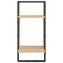 Estantes pared con barras 4 pzas madera ingeniería roble Sonoma de , Estantes y estanterías - Ref: Foro24-836309, Precio: 55,...