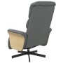 Sillón reclinable con reposapiés tela gris oscuro de , Sillones - Ref: Foro24-356602, Precio: 219,41 €, Descuento: %