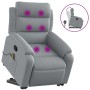 Sillón de masaje reclinable de pie de tela gris claro de , Sillones - Ref: Foro24-3204992, Precio: 285,32 €, Descuento: %