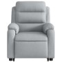Sillón de masaje reclinable de pie de tela gris claro de , Sillones - Ref: Foro24-3204992, Precio: 285,32 €, Descuento: %