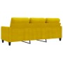 Sofá de 3 plazas terciopelo amarillo 180 cm de , Sofás - Ref: Foro24-359215, Precio: 255,18 €, Descuento: %