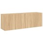 Muebles para TV de pared 2 unidades roble Sonoma 60x30x41 cm de , Muebles TV - Ref: Foro24-836943, Precio: 79,42 €, Descuento: %