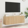 Muebles para TV de pared 2 unidades roble Sonoma 60x30x41 cm de , Muebles TV - Ref: Foro24-836943, Precio: 79,42 €, Descuento: %