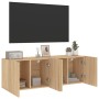 Muebles para TV de pared 2 unidades roble Sonoma 60x30x41 cm de , Muebles TV - Ref: Foro24-836943, Precio: 79,42 €, Descuento: %