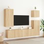 Muebles para TV de pared 2 unidades roble Sonoma 80x30x41 cm de , Muebles TV - Ref: Foro24-836957, Precio: 93,41 €, Descuento: %