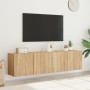 Muebles para TV de pared 2 unidades roble Sonoma 80x30x41 cm de , Muebles TV - Ref: Foro24-836957, Precio: 93,41 €, Descuento: %