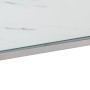 Mesa consola acero inoxidable plateado y vidrio templado de , Mesas consola - Ref: Foro24-350003, Precio: 185,40 €, Descuento: %