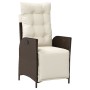 Set comedor de jardín 7 pzas con cojines ratán sintético marrón de , Conjuntos de jardín - Ref: Foro24-3213418, Precio: 1,00 ...