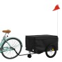 Remolque para bicicleta hierro negro 45 kg de , Remolques para bicicletas - Ref: Foro24-94115, Precio: 114,73 €, Descuento: %