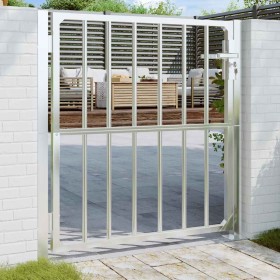 Puerta de jardín de acero inoxidable 100x100 cm de , Puertas de jardín - Ref: Foro24-376469, Precio: 187,13 €, Descuento: %