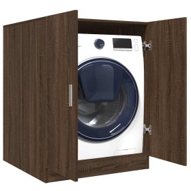 Armario de lavadora color roble marrón 71x71,5x91,5 cm de , Accesorios para lavadoras y secadoras - Ref: Foro24-813196, Preci...