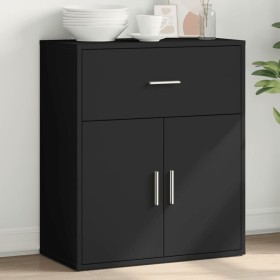 Aparador de madera de ingeniería negro 60x31x70 cm de , Aparadores - Ref: Foro24-840465, Precio: 81,97 €, Descuento: %
