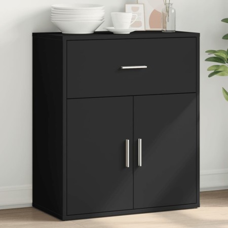Aparador de madera de ingeniería negro 60x31x70 cm de , Aparadores - Ref: Foro24-840465, Precio: 81,97 €, Descuento: %