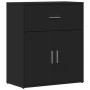 Aparador de madera de ingeniería negro 60x31x70 cm de , Aparadores - Ref: Foro24-840465, Precio: 81,97 €, Descuento: %