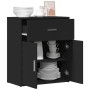 Aparador de madera de ingeniería negro 60x31x70 cm de , Aparadores - Ref: Foro24-840465, Precio: 81,97 €, Descuento: %