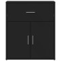 Aparador de madera de ingeniería negro 60x31x70 cm de , Aparadores - Ref: Foro24-840465, Precio: 81,97 €, Descuento: %