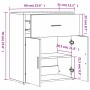 Aparador de madera de ingeniería negro 60x31x70 cm de , Aparadores - Ref: Foro24-840465, Precio: 81,97 €, Descuento: %