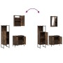 Set de muebles baño 3 pzas madera contrachapada roble ahumado de , Muebles de baño - Ref: Foro24-3214822, Precio: 161,16 €, D...