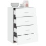 Aparador de madera de ingeniería blanco 60x31x84 cm de , Aparadores - Ref: Foro24-840499, Precio: 97,14 €, Descuento: %