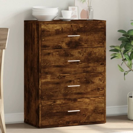 Aparador de madera de ingeniería roble ahumado 60x31x84 cm de , Aparadores - Ref: Foro24-840503, Precio: 89,39 €, Descuento: ...
