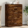 Aparador de madera de ingeniería roble ahumado 60x31x84 cm de , Aparadores - Ref: Foro24-840503, Precio: 89,39 €, Descuento: ...