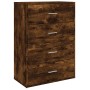 Aparador de madera de ingeniería roble ahumado 60x31x84 cm de , Aparadores - Ref: Foro24-840503, Precio: 89,39 €, Descuento: ...