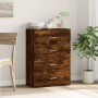 Aparador de madera de ingeniería roble ahumado 60x31x84 cm de , Aparadores - Ref: Foro24-840503, Precio: 89,39 €, Descuento: ...